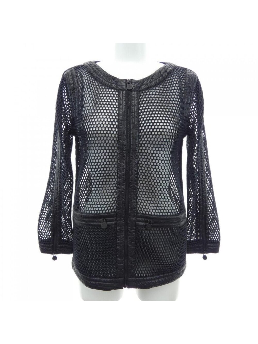 Chanel Collarless Jacket Black